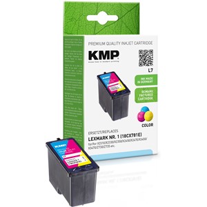 KMP 1930,4030 - Tintenpatrone, color, kompatibel zu Lexmark Nr. 1, 18CX781