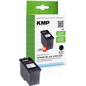 KMP 1931,4441 - Tintenpatrone, schwarz, kompatibel zu Lexmark 018Y0144E / Nr.44XL