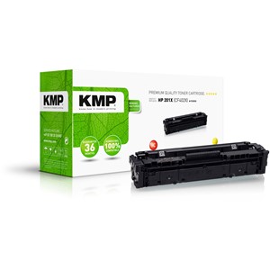 KMP 2536,3009 - Tonerkartusche, gelb, kompatibel zu HP 201X (CF402X)