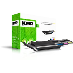 KMP 3502,0005 - Tonerkassetten Set, schwarz, cyan, magenta, yellow, kompatibel zu Samsung CLT-P4072C