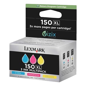 Lexmark 14N1807E - 150XL Tintenpatronen Multipack, cyan, magenta, yellow