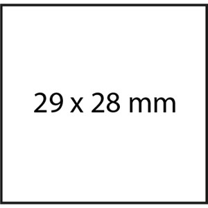 Meto 30007373 - METO Etiketten für Preisauszeichner (29x28 mm, 3-zeilig, 3.500 Stück, tiefkühl) 5 Rollen à 700 Stück, weiß
