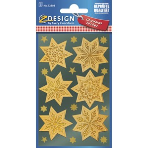 Z-Design 52808 - Sticker Glanzfolie Sterne gold