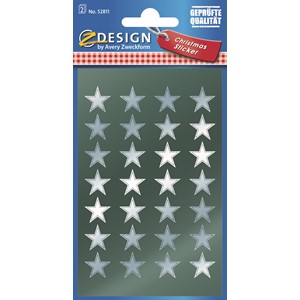Z-Design 52811 - Sticker Glanzfolie Sterne silber