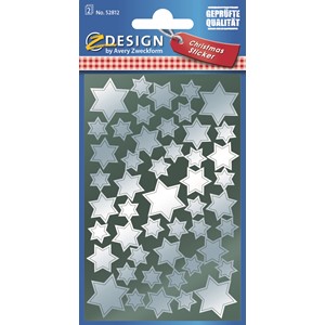 Z-Design 52812 - Sticker Glanzfolie Sterne silber