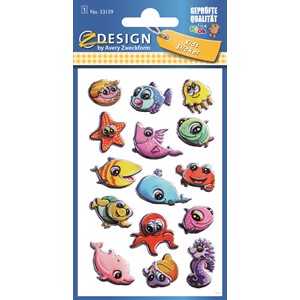 Z-Design 53159 - 3D Sticker Meerestiere