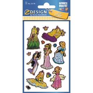 Z-Design 53178 - Sticker Effektfolie Prinzessinnen