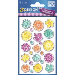 Z-Design 54385 - Glossy Sticker Blumenherzen