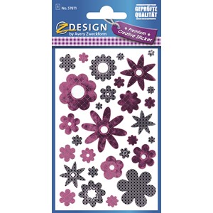 Z-Design 57871 - Sticker Effektfolie Blumen
