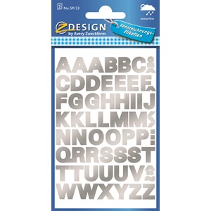 Z-Design 59123 - Folien Sticker Buchstaben wetterfest silber