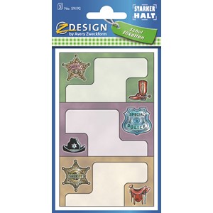 Z-Design 59192 - Buchetiketten Sheriff