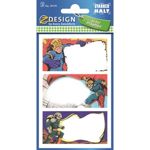 Z-Design 59193 - Buchetiketten Superhelden