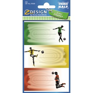 Z-Design 59200 - Buchetiketten Fußball
