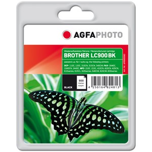 AgfaPhoto APB900BD - Agfaphoto Tintenpatrone, schwarz, ersetzt Brother LC900BK