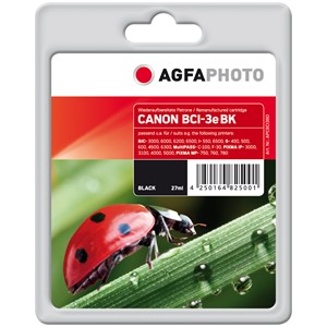 AgfaPhoto APCBCI3BD - Agfaphoto Tintenpatrone, schwarz, ersetzt Canon BCI-3eBK