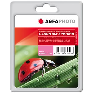 AgfaPhoto APCBCI6PMD - Agfaphoto Tintenpatrone, photomagenta, ersetzt Canon BCI-6PM und 3PM