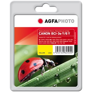 AgfaPhoto APCBCI3YD - Agfaphoto Tintenpatrone, yellow, ersetzt Canon BCI-3eY und 6Y