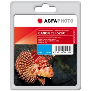 AgfaPhoto APCCLI526CD - Agfaphoto Tintenpatrone, cyan, ersetzt Canon CLI-526C