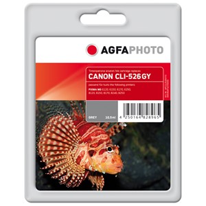 AgfaPhoto APCCLI526GYD - Agfaphoto Tintenpatrone, grau, ersetzt Canon CLI-526GY
