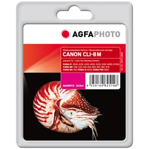 AgfaPhoto APCCLI8MD - Agfaphoto Tintenpatrone, magenta, ersetzt Canon CLI-8M