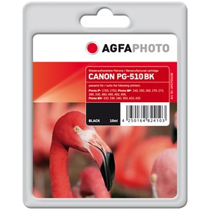 AgfaPhoto APCPG510B - Agfaphoto Tintenpatrone, schwarz, ersetzt Canon PG-510