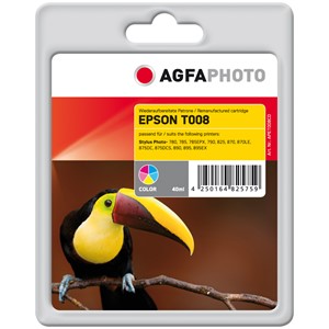 AgfaPhoto APET008CD - Agfaphoto Tintenpatrone, 3-farbig, ersetzt Epson T008