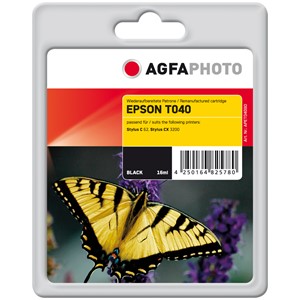 AgfaPhoto APET040BD - Agfaphoto Tintenpatrone, schwarz, ersetzt Epson T040