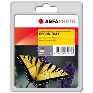 AgfaPhoto APET041CD - Agfaphoto Tintenpatrone, 3-farbig, ersetzt Epson T041