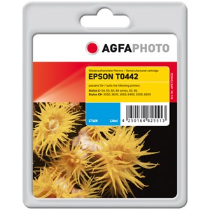 AgfaPhoto APET044CD - Agfaphoto Tintenpatrone, cyan, ersetzt Epson T0442