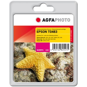 AgfaPhoto APET048MD - Agfaphoto Tintenpatrone, magenta, ersetzt Epson T0483