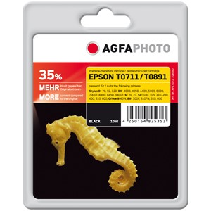 AgfaPhoto APET071/089BD - Agfaphoto Tintenpatrone, schwarz, ersetzt Epson T0891