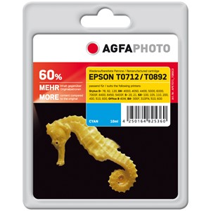 AgfaPhoto APET071/089CD - Agfaphoto Tintenpatrone, cyan, ersetzt Epson T0892
