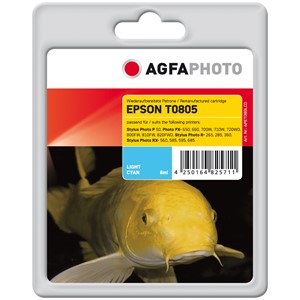 AgfaPhoto APET080LCD - Agfaphoto Tintenpatrone, lightcyan, ersetzt Epson T0805