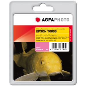 AgfaPhoto APET080LMD - Agfaphoto Tintenpatrone, lightmagenta, ersetzt Epson T0806
