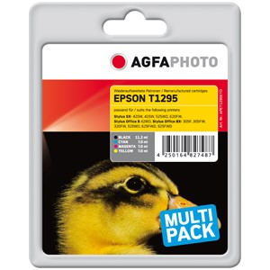 AgfaPhoto APET129SETD - Agfaphoto Tintenpatronen Multipack, schwarz, cyan, magenta, yellow, ersetzt Epson T1295