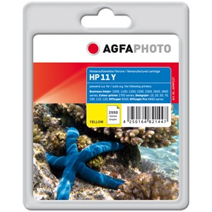 AgfaPhoto APHP11Y - Agfaphoto Tintenpatrone, yellow, ersetzt HP 11 C4838A