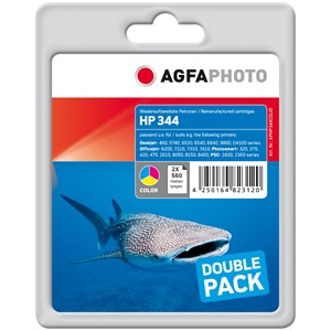 AgfaPhoto APHP344CDUO - Agfaphoto Tintenpatronen Doppelpack, 3-farbig, ersetzt HP 344 C9505EE