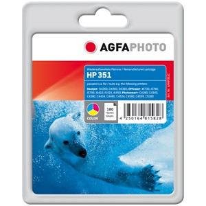 AgfaPhoto APHP351C - Agfaphoto Tintenpatrone, 3-farbig, ersetzt HP 351 CB337EE