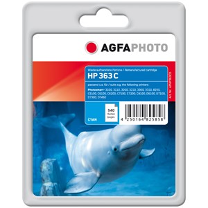AgfaPhoto APHP363CD - Agfaphoto Tintenpatrone, cyan, ersetzt HP 363 C8771E