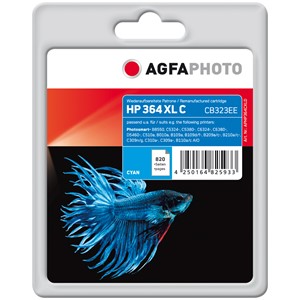 AgfaPhoto APHP364CXLD - Agfaphoto Tintenpatrone, cyan, ersetzt HP 364XL CB323EE