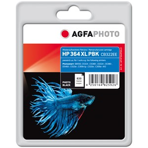 AgfaPhoto APHP364PBXLD - Agfaphoto Tintenpatrone, photoschwarz, ersetzt HP 364XL CB322EE