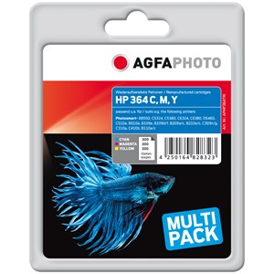 AgfaPhoto APHP364TRI - Agfaphoto Tintenpatronen Multipack, cyan, magenta, yellow, ersetzen HP 364 CH082EE