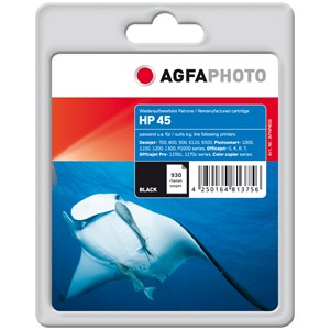 AgfaPhoto APHP45B - Agfaphoto Tintenpatrone, schwarz, ersetzt HP 45 51645A