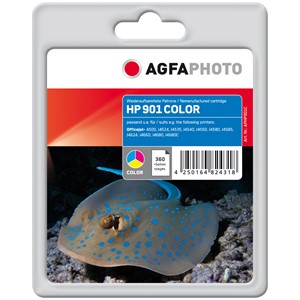 AgfaPhoto APHP901C - Agfaphoto Tintenpatrone, 3-farbig, ersetzt HP 901 CC656AE
