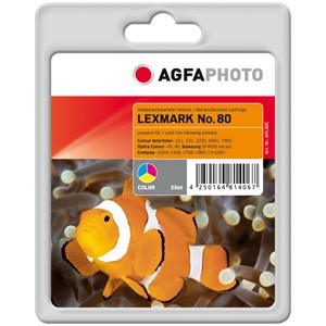 AgfaPhoto APL80C - Agfaphoto Tintenpatrone, 3-farbig, ersetzt Lexmark 12A1980