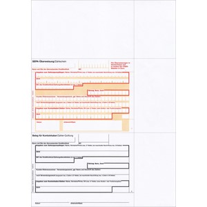 bits&paper BP0107 - SEPA-Überweisung, bankneutral, 100 Blatt