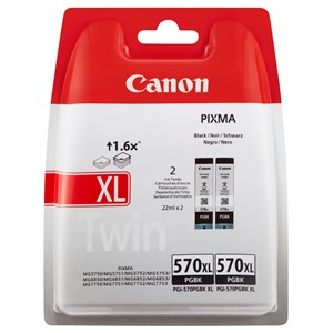 Canon 0318C007 - Tintenpatronen Doppelpack, hohe Füllmenge, schwarz