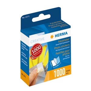 HERMA 1071 - Herma Fotoklebestücke im Kartonspender, 1000 Stück