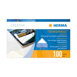 HERMA 1302 - Herma Transparol Fotoecken, selbstklebend, 100 Stück