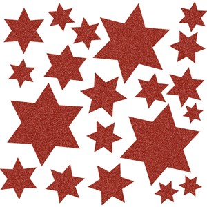 HERMA 15066 - Herma Fensterbilder, Sterne rot